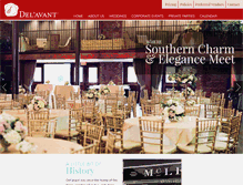 Tablet Screenshot of delavanteventcenter.com